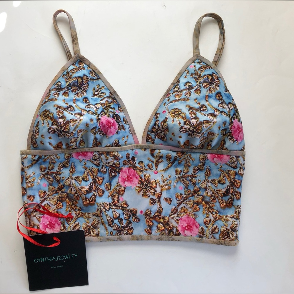 Cynthia Rowley Women’s Fun, Flirting, Crop/Bustier Adjustable Straps. Size Med